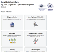Tablet Screenshot of javahotchocolate.com